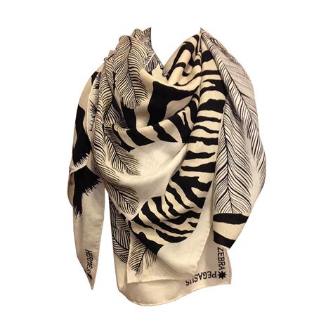 pink hermes zebra scarf|black and white Hermes scarf.